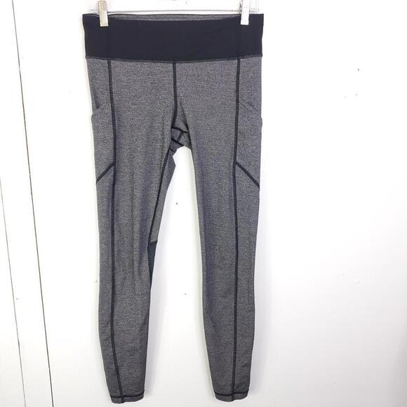 Lululemon Leggings Womens 8 Compression Pockets Mesh Inlays Speed Tight - Picture 1 of 10